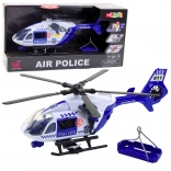 elicopter de poliție cu lumini și sunete 1:12 cu cârlig și tărgi