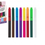 Carioci magice cu ștergător, set de 8 bucăți