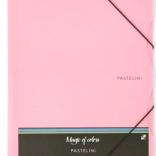 Mapă cu elastic A4 PASTELINI roz