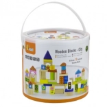 Cuburi din lemn - Oraș 75 de piese