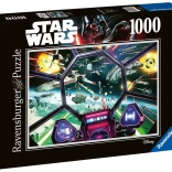 Puzzle Ravensburger STAR WARS: cockpitul TIE Fighter 1000 piese