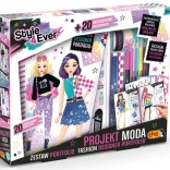 Proiect de modă Portofoliu Set creativ