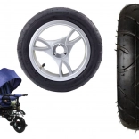 Roată frontală din plastic cu anvelopă de cauciuc gonflabilă pentru PRO700