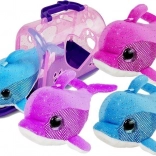 Delfin de pluș cu geantă de transport