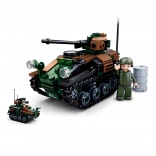 Sluban Model Bricks tanc mic Wiesel 2‑în‑1 set de construcție