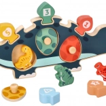 Puzzle din lemn pentru copii - Dinozaur
