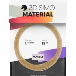 filament marble pentru pixuri 3D și imprimare 3D – auriu, 1,75 mm, 15 m