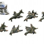 Avion de vânătoare militar din metal și plastic 9 cm
