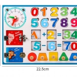 Tabelă manipulativă din lemn pentru învățarea matematicii