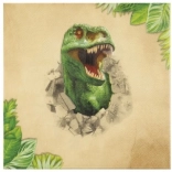 Șervețele de hârtie cu motiv Dino, 12 buc