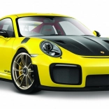 Model metalic Porsche 911 GT2 RS galben 1:24