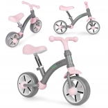 Bicicletă de echilibru ECOTOYS cu roți EVA și șa reglabilă, gri
