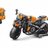 Set de construcție motocicletă cu cască 17 cm