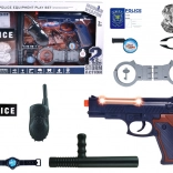 Set mare de accesorii polițienești cu pistol, sunet și insignă