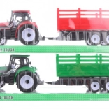 Tractor din plastic cu remorcă pentru copii