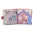 Carte textilă Scufița Roșie cu inel pentru dințișori