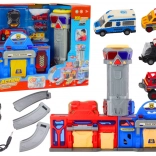 Stație de pompieri și poliție cu vehicule - City Action