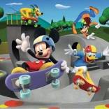 Puzzle Mickey și Minnie: În parcul de skate XXL 100 piese