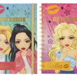 Carnet cu spirală și linii Besties