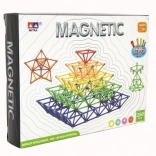 Set de construcții magnetic 250 buc. plastic și metal