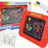 Tablă magică iluminată cu șabloane și markere