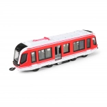 Tramvai metalic roșu 20 cm