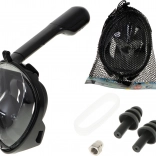 Mască de snorkeling integrală L/XL neagră