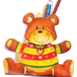 Puzzle 3D suport pentru creioane Ursuleț cu culori ARTLOVER