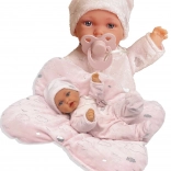 Păpușă bebeluș realistă cu funcție de mișcare și corp moale 27 cm