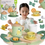 Set de ceai din lemn 14 piese CLASSIC WORLD