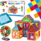 woopie set de construcție magnetică 3D cu panouri din neodim, 70 de piese
