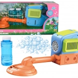 Mașină de tuns iarbă cu bule pentru copii - albastră