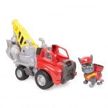 RUBBLE & CREW Macaraua cu gheară a lui Charger – vehicul de construcții cu figurină