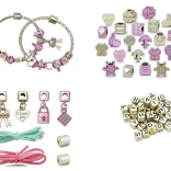 Set creativ pentru realizarea brățărilor – bijuterii rose gold pentru copii