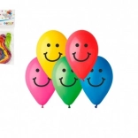 Baloane gonflabile cu imprimeu Smile 10 cm