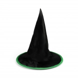 Pălărie de vrăjitor pentru copii Halloween negru-verde