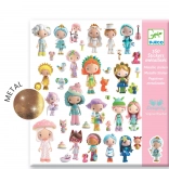 DJECO Autocolante metalice Tinyly