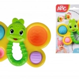 zornăitor fluture pentru bebeluși cu umpluturi moi și mâner