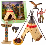 Set indian cu figurine și teepee