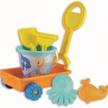 Androni set pentru nisip Peștișorul Fericit cu cărucior