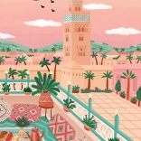 Puzzle Moscheea Kutubíja Maroc 1000 piese