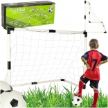 Set porți de fotbal pentru copii, 2 buc., 95 × 70 × 50 cm, cu mingi și pompă