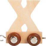 Trenulet din lemn cu litere - Litera X