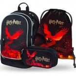 baagl set școlar 3 piese harry potter fenix – rucsac, penar și săculeț