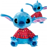 Jucărie de pluș DISNEY Lilo și STITCH cu pulover roșu de Crăciun 25 cm