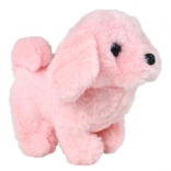 Cățeluș interactiv roz care merge – latră și dă din coadă