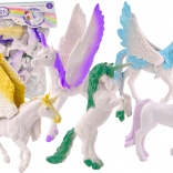 Set Figurine Unicorn Pegas Alb Aripi Magice