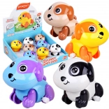 Căţel cu mecanism cu arc – coadă și ochi mobili, jucărie mergătoare pentru copii