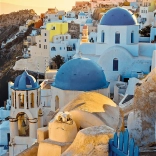 Puzzle TREFL Premium Plus Photo Odyssey: Oia, Santorini 1000 piese