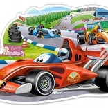 Puzzle maxi pentru copii, 12 piese – RACING BOLIDE (CASTORLAND)